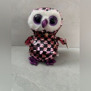 Ty Flippables Penguin “Checks” Reversible Sequin Plush – New